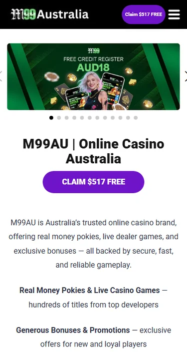 Honest M99CasinoAU Support: M99 Casino Review for Australian Players